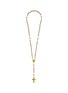 LANE CRAWFORD VINTAGE ACCESSORIES 1950's Gold Toned Crystal Necklace