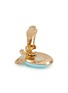 Detail View - Click To Enlarge - LANE CRAWFORD VINTAGE ACCESSORIES - 1950's Gold Toned Turquoise Clip On Earrings