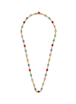 Main View - Click To Enlarge - LANE CRAWFORD VINTAGE ACCESSORIES - Gold Toned Crystal Necklace
