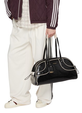 Figure View - Click To Enlarge - ADIDAS - X Wales Bonner Large Leather Bowling Bag