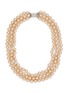 LANE CRAWFORD VINTAGE ACCESSORIES 1960's Pearl Crystal Necklace