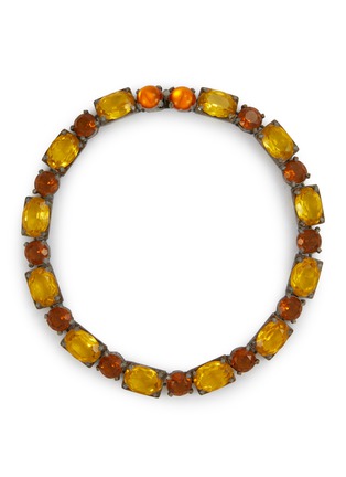 Main View - Click To Enlarge - LANE CRAWFORD VINTAGE ACCESSORIES - 1920's Silver Toned Crystal Necklace