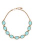 LANE CRAWFORD VINTAGE ACCESSORIES 1950's Gold Toned Turquoisse Necklace