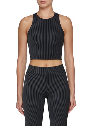 Main View - Click To Enlarge - ON - All-Day Ribbed Cropped Top