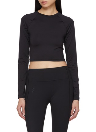 Main View - Click To Enlarge - ON - Studio Long Sleeve Crop Top