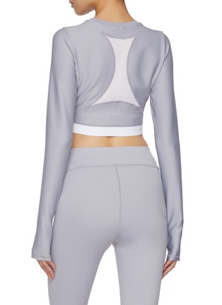 Back View - Click To Enlarge - ON - Train Long Sleeve Crop Top