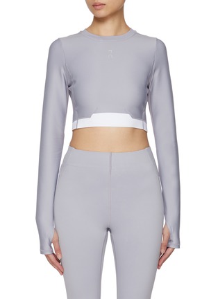 Main View - Click To Enlarge - ON - Train Long Sleeve Crop Top