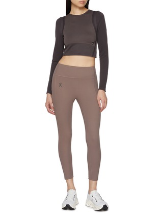 Figure View - Click To Enlarge - ON - Studio Long Sleeve Knit Crop Top