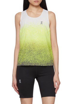 Main View - Click To Enlarge - ON - Pleated Back Race Singlet Tank