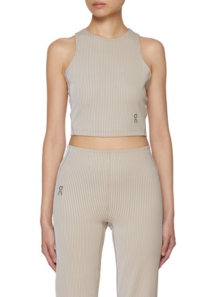 Main View - Click To Enlarge - ON - All-Day Ribbed Crop Top