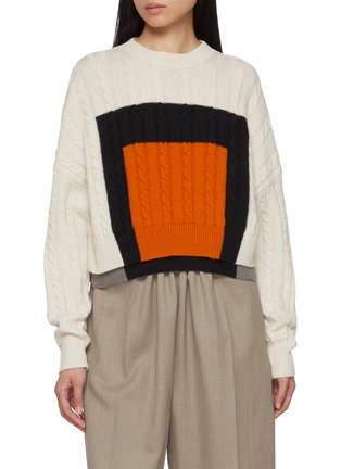 Main View - Click To Enlarge - LOEWE - Square Art Knit Sweater