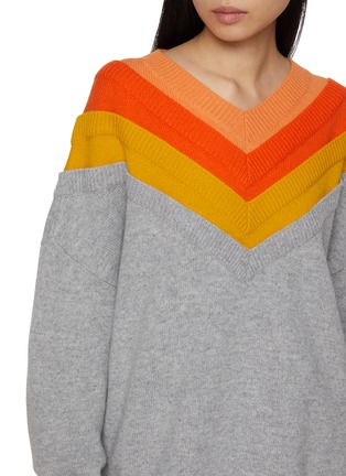  - LOEWE - Three Collar V-Neck Knit Sweater