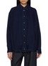 Main View - Click To Enlarge - LOEWE - Balloon Drape Dark Wash Denim Shirt