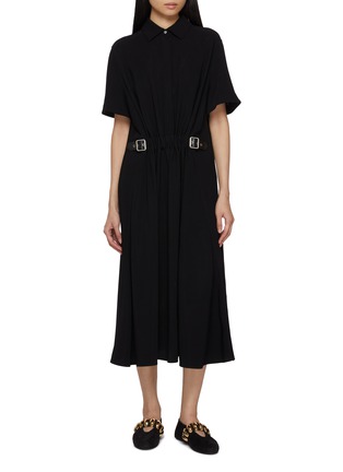Main View - Click To Enlarge - LOEWE - Belted Midi Dress