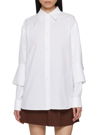 Main View - Click To Enlarge - LOEWE - Double Buttoned Cuff Shirt
