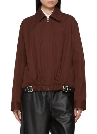 Main View - Click To Enlarge - LOEWE - Belted Cotton Silk Jacket