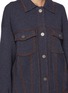  - BARRIE - Oversized Cashmere Cotton Denim Jacket