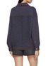 Back View - Click To Enlarge - BARRIE - Oversized Cashmere Cotton Denim Jacket