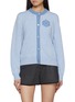 Main View - Click To Enlarge - BARRIE - Mini Thistle Logo Cashmere Knit Cardigan