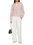 Figure View - Click To Enlarge - BARRIE - Woven Ribbon Wool Cardigan