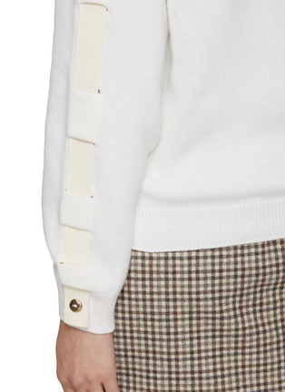  - BARRIE - Woven Ribbon Wool Cardigan