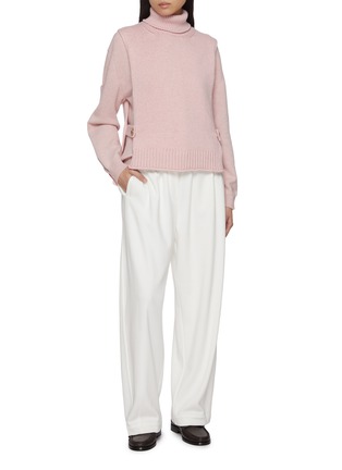 Figure View - Click To Enlarge - BARRIE - Sleeveless Turtleneck Cashmere Knit Top