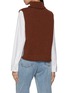 Back View - Click To Enlarge - BARRIE - Sleeveless Turtleneck Cashmere Knit Top
