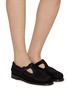 Figure View - Click To Enlarge - HEREU - Alber Calf Hair T-Bar Loafers
