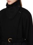  - CHLOÉ - Stand Collar Belted Hem Wool Jacket