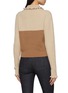 Back View - Click To Enlarge - CHLOÉ - Collared Wool Cashmere Cable Knit Sweater
