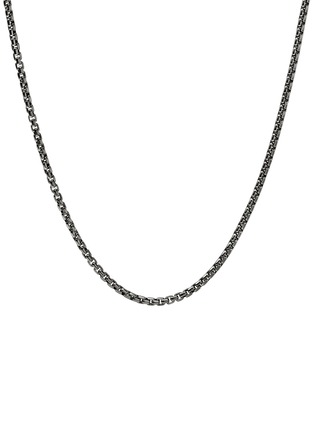 Main View - Click To Enlarge - JOHN HARDY - Matte Black Rhodium Box Chain Necklace — Size 24