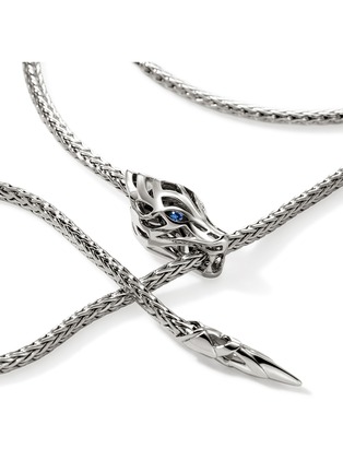  - JOHN HARDY - Legends Naga Sterling Silver Sapphire Necklace — Size 23