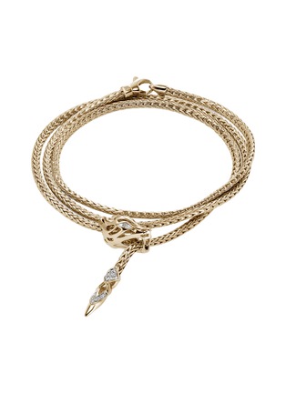 Main View - Click To Enlarge - JOHN HARDY - Legends Naga 14K Gold Diamond Bracelet — Size US