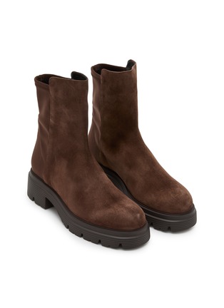 Detail View - Click To Enlarge - STUART WEITZMAN - Hudson Lite Suede Ankle Boots