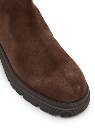 Detail View - Click To Enlarge - STUART WEITZMAN - Hudson Lite Suede Ankle Boots