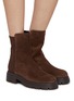 Figure View - Click To Enlarge - STUART WEITZMAN - Hudson Lite Suede Ankle Boots