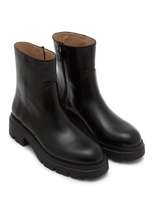 Detail View - Click To Enlarge - STUART WEITZMAN - Hudson Lite Leather Ankle Boots