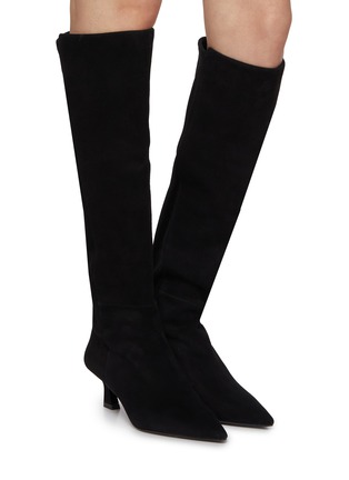 Figure View - Click To Enlarge - STUART WEITZMAN - Vinnie 50 Suede Knee High Boots