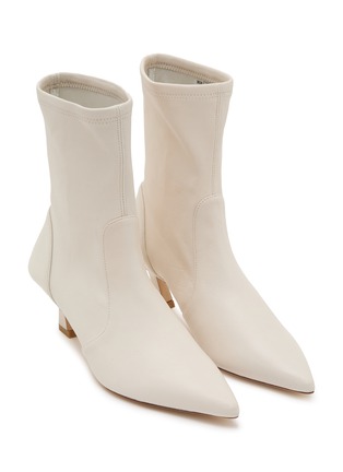 Detail View - Click To Enlarge - STUART WEITZMAN - Vinnie 50 Leather Ankle Boots