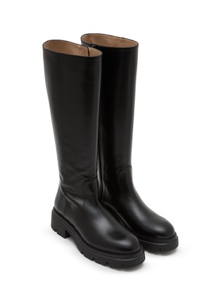 Detail View - Click To Enlarge - STUART WEITZMAN - Hudson Lite Leather Tall Boots