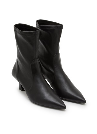 Detail View - Click To Enlarge - STUART WEITZMAN - Vinnie 50 Leather Ankle Boots