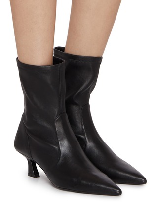 Figure View - Click To Enlarge - STUART WEITZMAN - Vinnie 50 Leather Ankle Boots