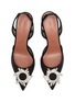 Detail View - Click To Enlarge - AMINA MUADDI - Begum 70 Mesh Slingback Pumps