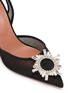Detail View - Click To Enlarge - AMINA MUADDI - Begum 70 Mesh Slingback Pumps