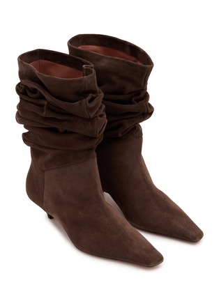 Detail View - Click To Enlarge - AMINA MUADDI - Jamie 25 Suede Ankle Boots