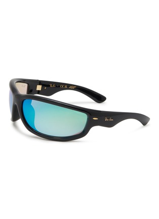 Main View - Click To Enlarge - RAY-BAN - x A$AP Rocky Ultra Wrap 003 Wrap Sunglasses