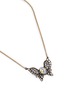Detail View - Click To Enlarge - LANE CRAWFORD VINTAGE ACCESSORIES - Gold Toned Butterfly Pearl Necklace