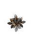 LANE CRAWFORD VINTAGE ACCESSORIES Thistle Floral Metal Brooch