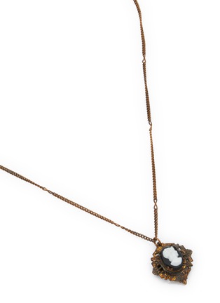 Detail View - Click To Enlarge - LANE CRAWFORD VINTAGE ACCESSORIES - Gold Toned Miniture Cameo Necklace