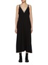 Main View - Click To Enlarge - BARENA - Striped Trim Midi Dress